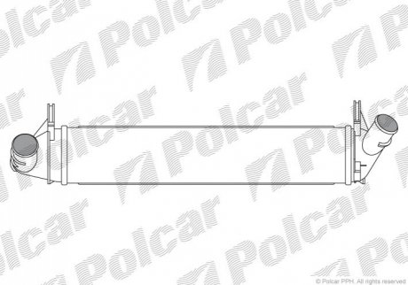 Интеркуллер Dacia Logan/Duster 1.5Dci 08- - 2801J8-1 (8200409045) Polcar 2801J81