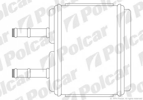 Радіатор пічки Polcar 2901N81
