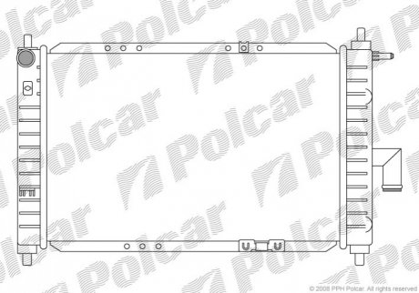 Радіатори охолодження Polcar 290208A3 (фото 1)