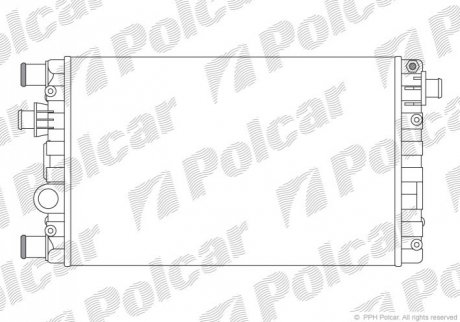 Радіатор охолодження Polcar 300208A1