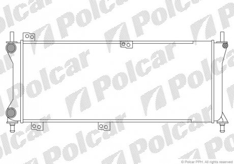 Радиатор охлаждения - 300408-3 (46825900, 46777410) Polcar 3004083