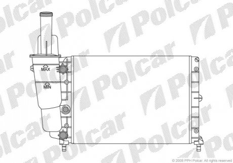 Радиатор охлаждения Polcar 3017081