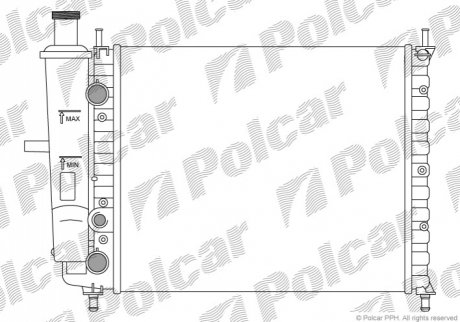 Радиаторы охлаждения Polcar 301808A1 (фото 1)