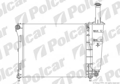 Радіатор охолодження Polcar 303508A1 (фото 1)