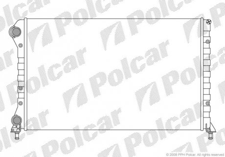 Радиатор охлаждения - 304008-3 (46803039, 46749005) Polcar 3040083 (фото 1)