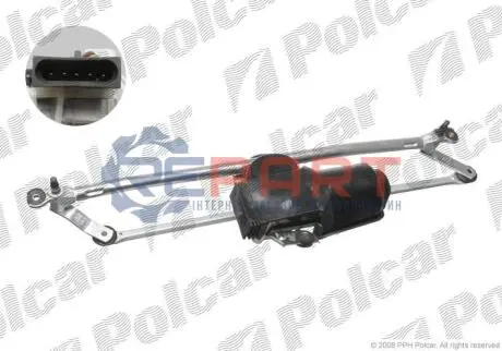 Фото Механізм склоочисників з моторчиком Polcar (3040ZWP1) зображення 1