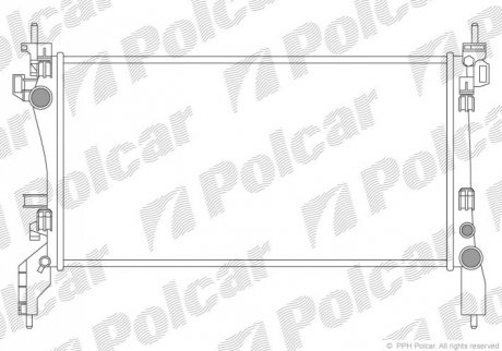 Радиатор охлаждения - 308508-1 (51790636, 1330Y1) Polcar 3085081