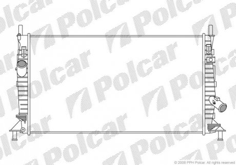 Радиатор охлаждения - 320208-2 (Y60115200B, 8603811, 3M5H8005TK) Polcar 3202082 (фото 1)