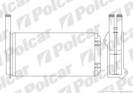 Радіатор обігріву Polcar 3206N81 (фото 1)