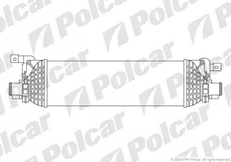 Радіатор повітря (Інтеркулер) Polcar 3212J81X (фото 1)
