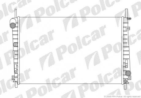 Радиатор охлаждения - (1S7H8005CA, 1671774, 1142810) Polcar 321808A2 (фото 1)