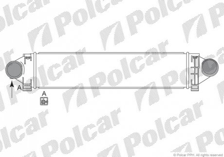 Радіатор повітря (Інтеркулер) Polcar 3219J81
