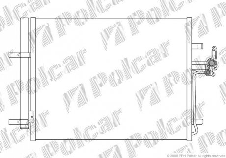 Радіатор кондиціонера Polcar 3219K81K