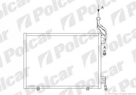 Радиаторы кондиционера Polcar 3238K82X (фото 1)