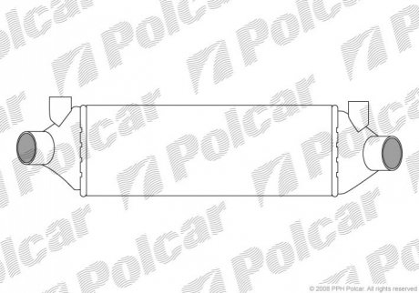 Радіатор повітря (Інтеркулер) Polcar 3247J8-1 (фото 1)