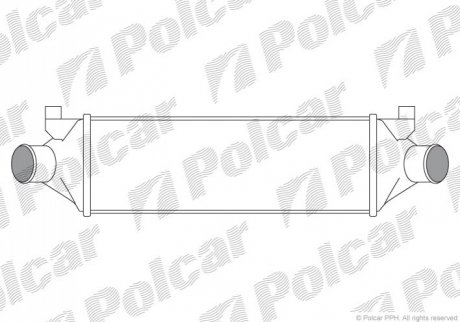 Радіатор повітря (Інтеркулер) Polcar 3248J82 (фото 1)