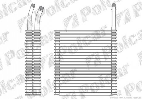 Випарник кондиціонера Polcar 3411P8-1 (фото 1)