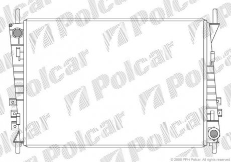 Радиатор охлаждения - (C2S1231, 1X4H8005AF, C2S31599) Polcar 3710081X
