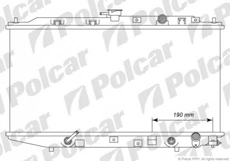 Радіатор охолодження Polcar 3805081 (фото 1)