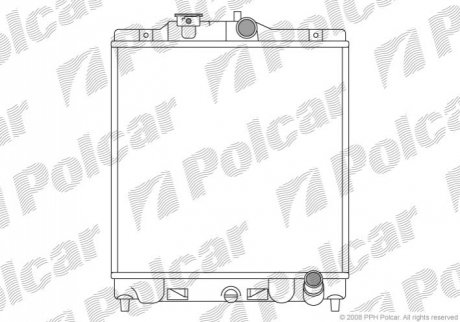 Радіатор охолодження Polcar 380708-4 (фото 1)