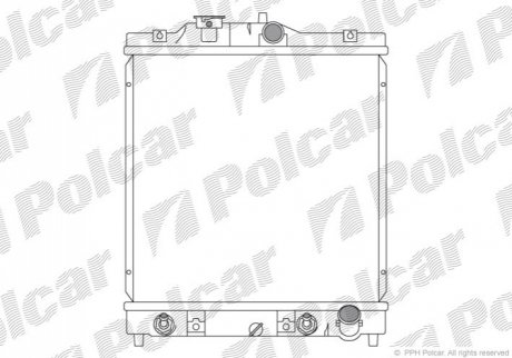 Радіатор охолодження Polcar 380708-7 (фото 1)