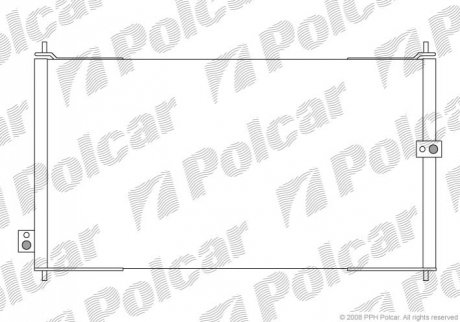 Радіатор кондиціонера Polcar 3816K8C1