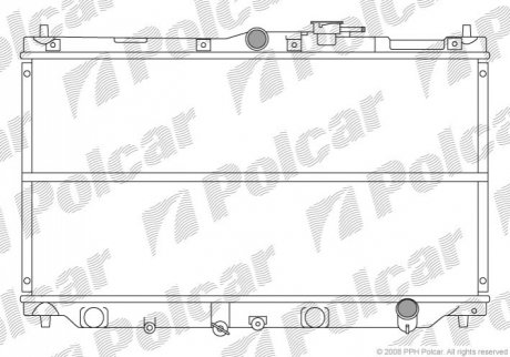 Радіатор охолодження - 381708-1 Polcar 3817081