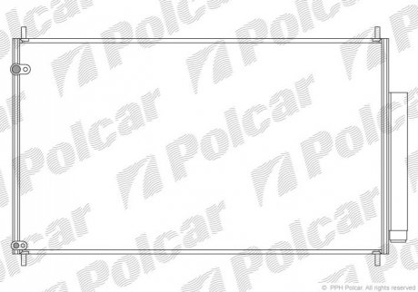 Радиаторы кондиционера Polcar 3822K81K