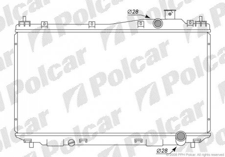 Радиаторы охлаждения Polcar 382508-1 (фото 1)