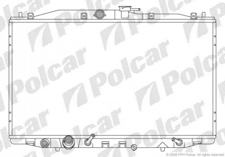 Радіатор двигуна Polcar 383308-2