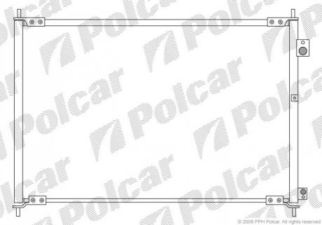 Радіатор кондиціонера Polcar 3840K8C3