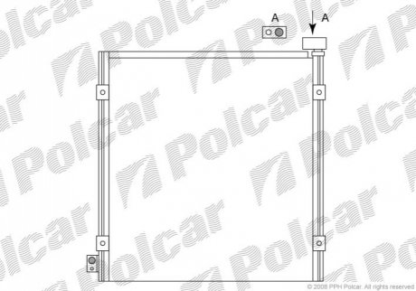 Радиаторы кондиционера Polcar 3860K8C1