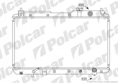 Радиатор охлаждения - Polcar 3875081K