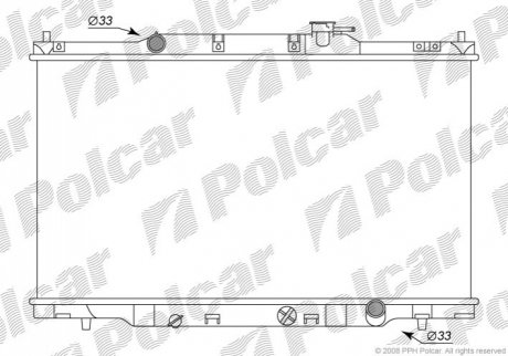 Радиаторы охлаждения Polcar 387608-1 (фото 1)