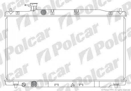 Радіатор охолодження Polcar 387808-1