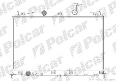 Радиатор охлаждения - 400908-1 (253101E001) Polcar 4009081 (фото 1)