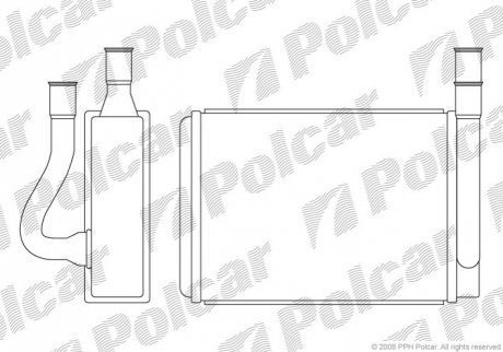 Радіатор обігріву Polcar 4021N8-1 (фото 1)