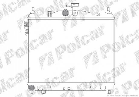 Радіатор двигуна Polcar 4042081