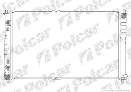 Радіатор охолодження Polcar 4140084X