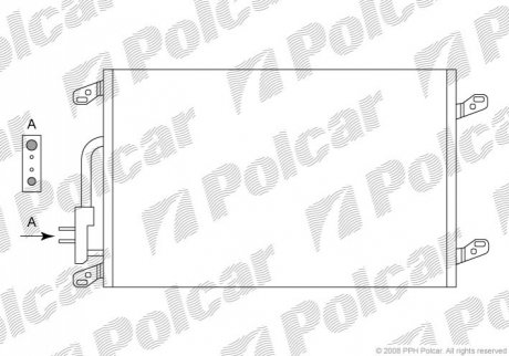 Радіатори кондиціонера Polcar 4211K81X