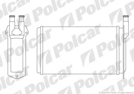 Радіатор обігріву Polcar 4401N8-1