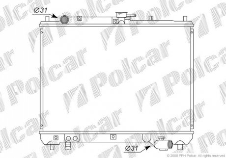 Радіатори охолодження Polcar 450408-2 (фото 1)