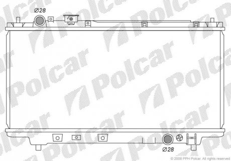 Радіатор охолодження Polcar 450708-1