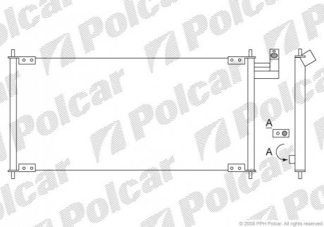 Радіатори кондиціонера Polcar 4509K8C1