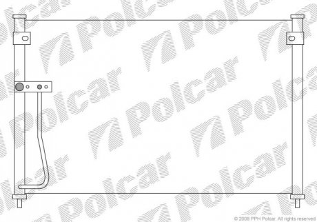 Радіатор кондиціонера Polcar 4517K8C2