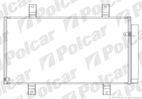 Радиатор кондиционера Polcar 4548K81K (фото 1)