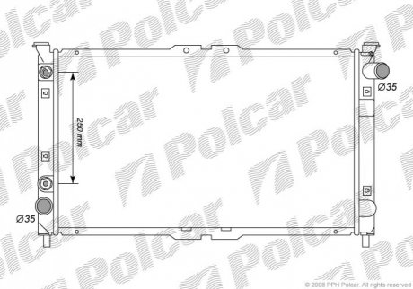 Радиаторы охлаждения Polcar 457708-2