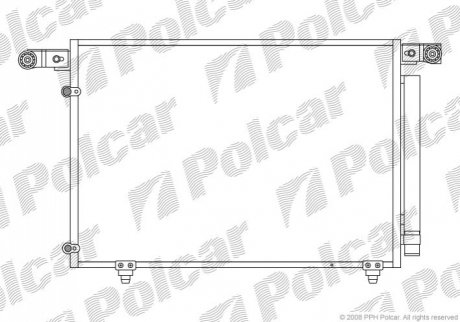 Радіатори кондиціонера Polcar 4579K8C1 (фото 1)