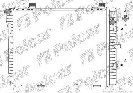 Радіатор охолодження Polcar 5002086