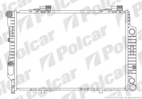 Радіатор охолодження Polcar 500208